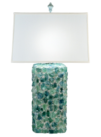 Green Fluorite Lamp