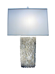 Rock Crystal Lamp-White